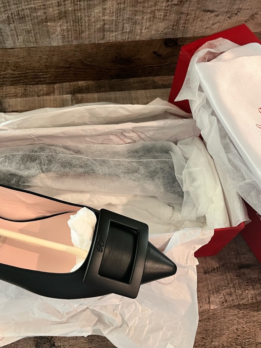 ROGER VIVIER Gommettine Ballerinas flats in black leather size 39 - NEW - Picture 6 of 16